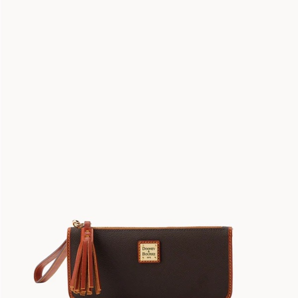 Dooney & Bourke Black Wristlet with Tassel